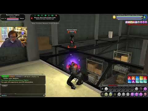 Adam Plays City of Heroes Going Rogue - Rescue a Seer from Cutter Cain L13-14 Blaster