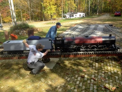 One-Eighth Scale Northern Locomotive run at Reading Society of Model Engineers