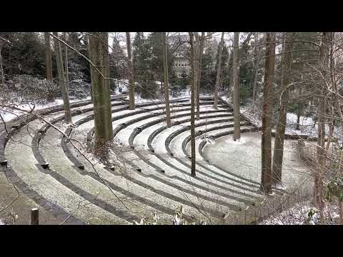 Swarthmore College, March 12, 2022, Snowing
